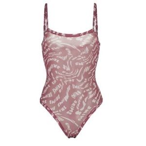 SKIMS Summer Mesh Strappy Bodysuit Raspberry Swirl CAM-0665 Size 2X New